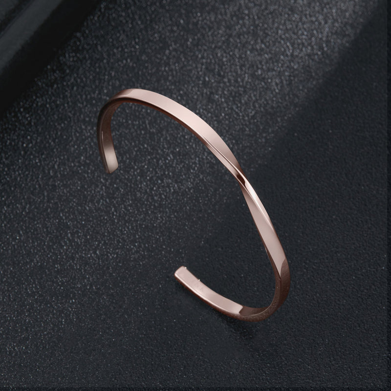 Zink Women's Rose Gold Stainless Steel Bracelet | Zfbg007rg