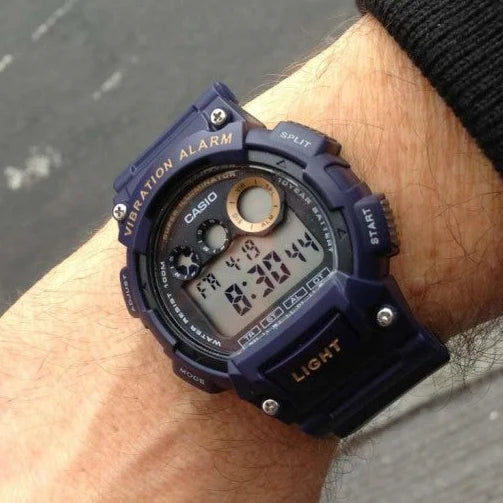 Casio Men's Blue Resin Watch, Digital Dial | W-735h-2avdf by i-watch
