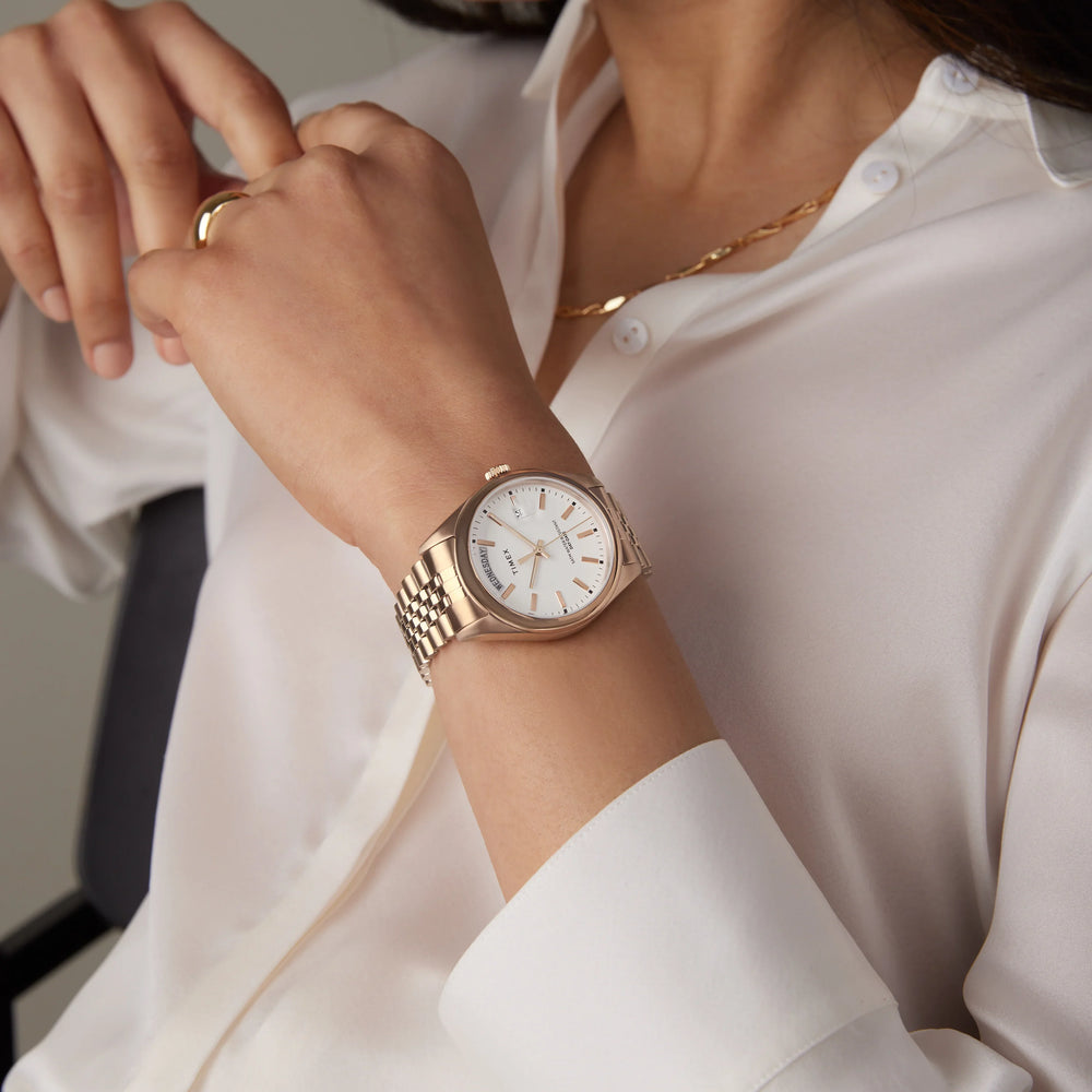 Timex Women's Legacy Rose Gold Watch, Stainless Steel | T2p201 by i-watch