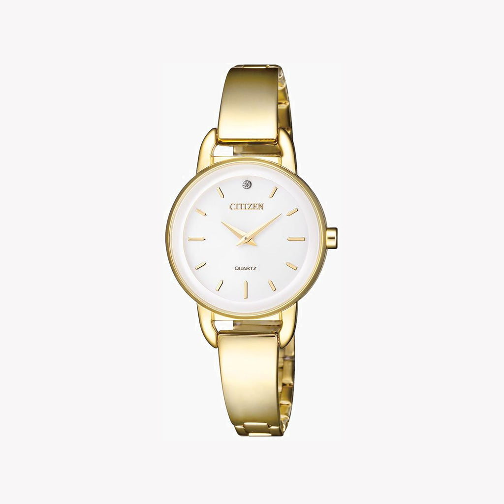 CITIZEN EZ6372-51A - ELEGANT GOLDTIME - Chic Women's Watch with Radiant Design & Quartz Precision