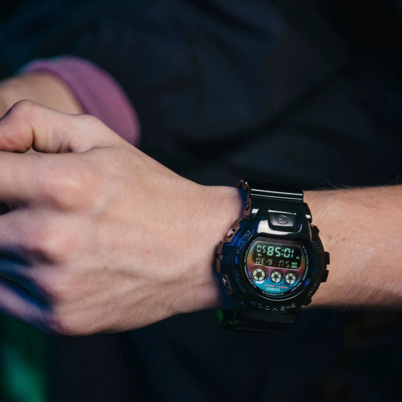 G-Shock Men's Black Resin Watch, Colorful Dial | Dw-6900rgb-1dr by i-watch
