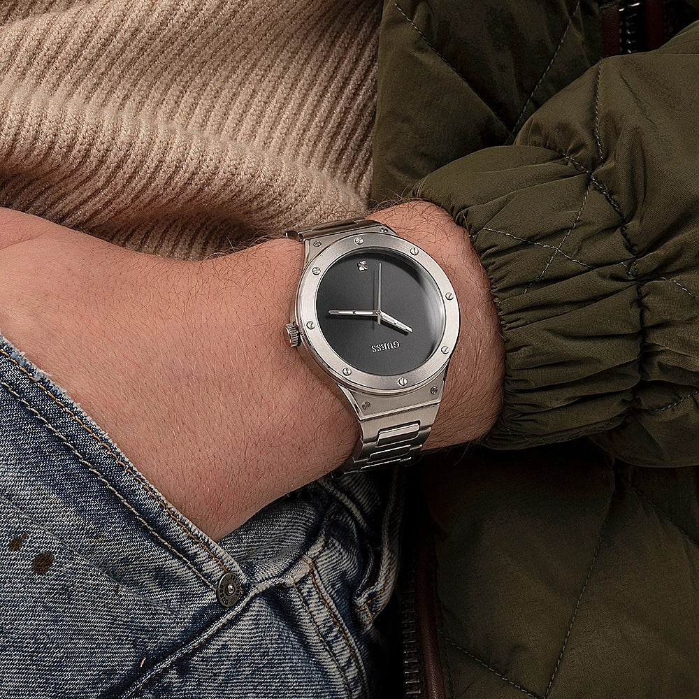 GUESS GW0427G1 BOLD SLEEK TIMEPIECE - MEN'S STAINLESS STEEL WATCH WITH BLACK DIAL-i-Watch-4