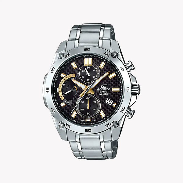 Casio Edifice Efr-557cd-1a9vudf - Sporty Elegance For Every Occasion Men's Watch With Stainless Steel BAnd and Black Dial by i-watch