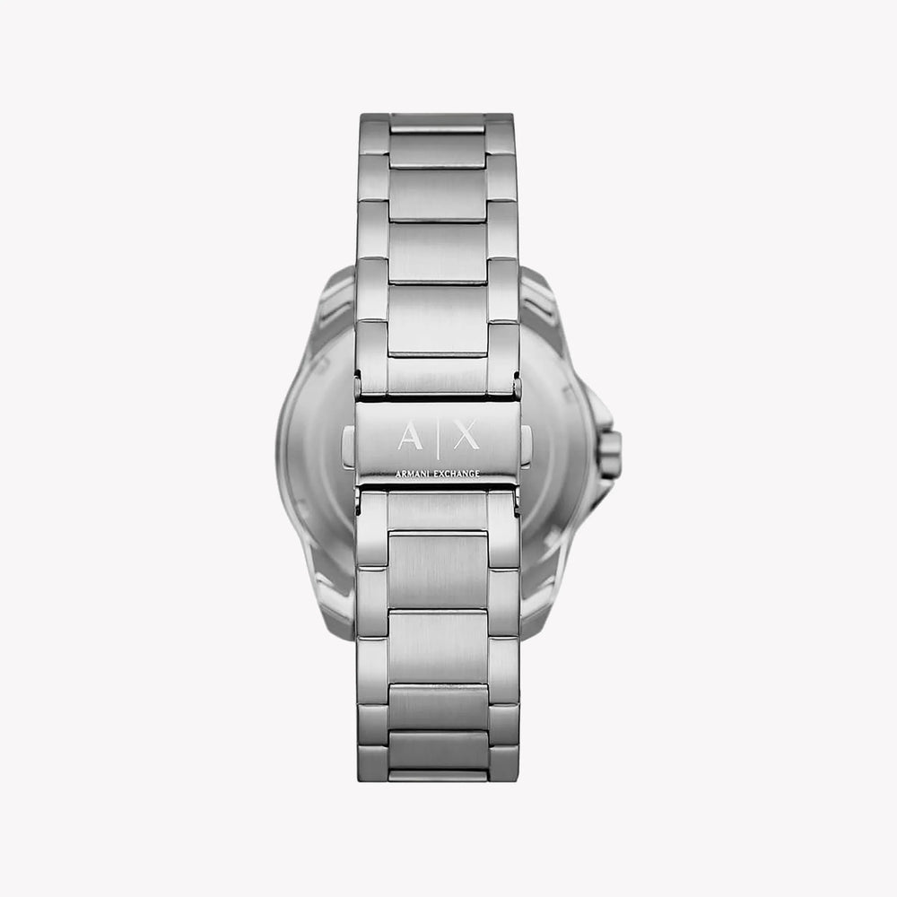 ARMANI EXCHANGE AX1955 - MODERN SLEEK STYLE MEN'S WATCH WITH SILVER STAINLESS STEEL & BLACK DIAL-i-Watch-3