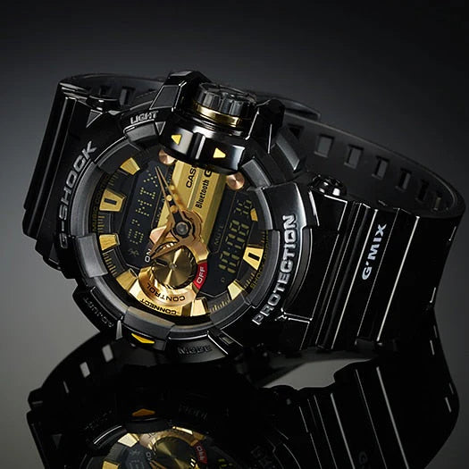 Gba-400-1a9 G-Shock Adventure - Stylish & Resilient Men's Watch With Black Resin Band & Smart Connectivity by i-watch