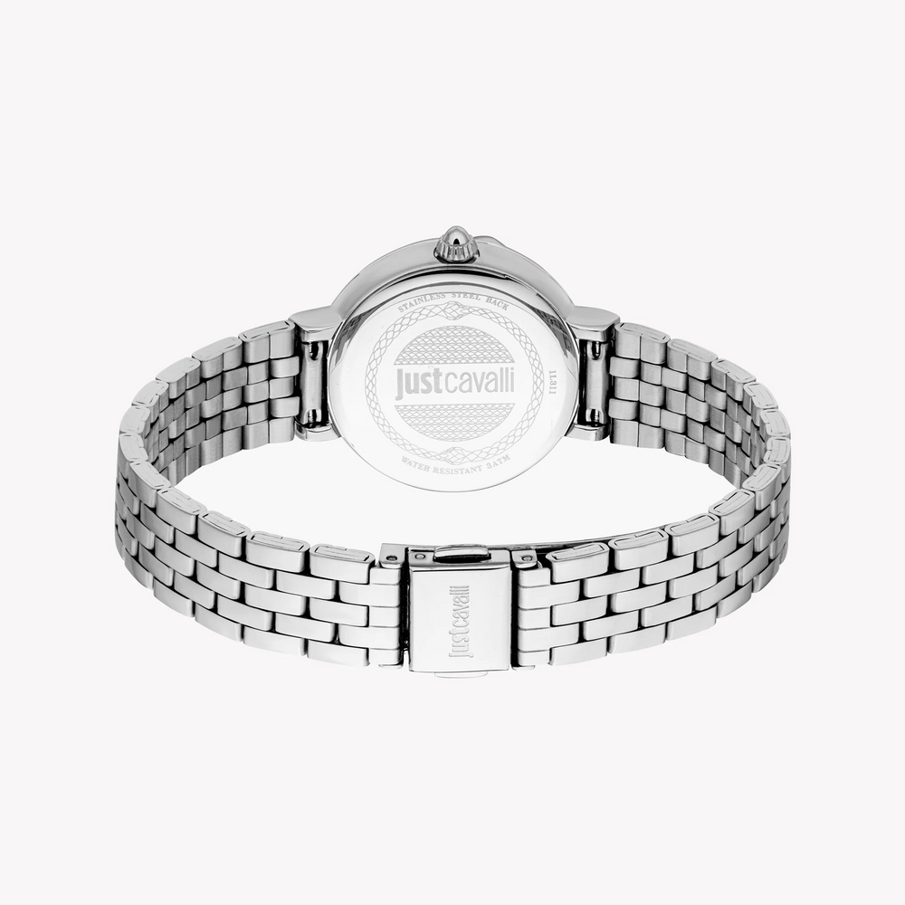 Just Cavalli Men's Silver Watch, Dark Blue Dial | Jc1l311m0015 by i-watch