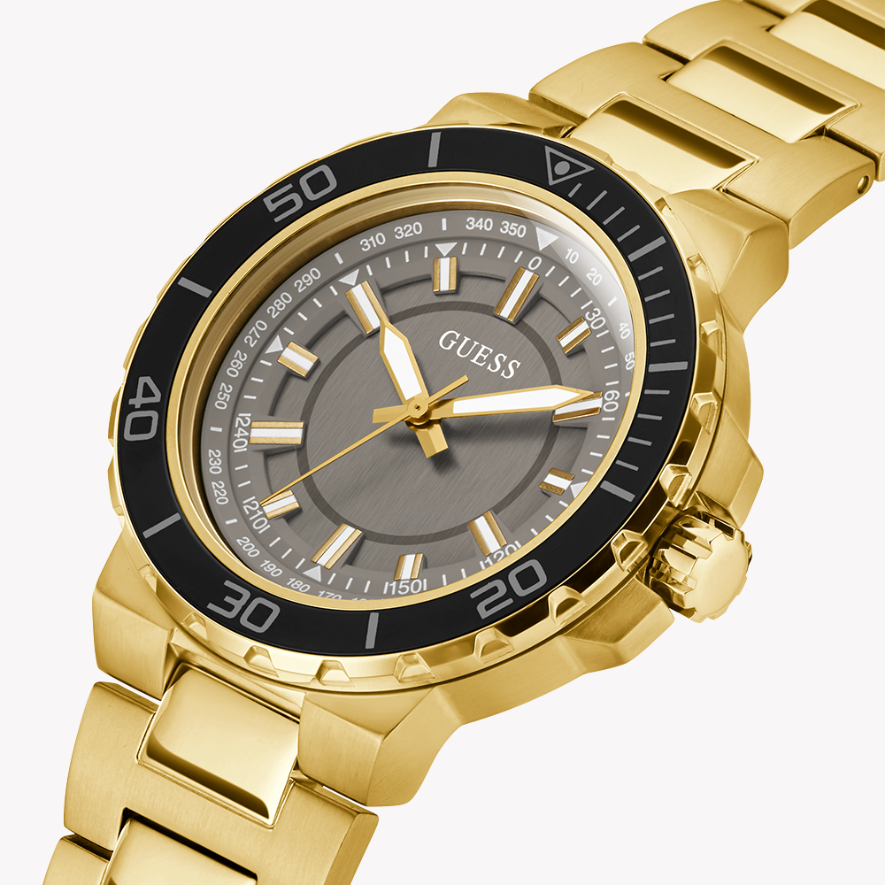 GUESS GW0426G2 - GOLDEN EDGE: STRIKING MEN'S WATCH WITH GREY DIAL & WATER RESISTANCE-i-Watch-5