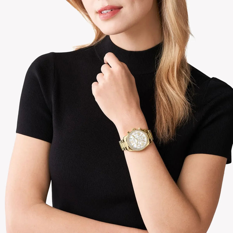 Michael Kors Women's Gold Watch, White Dial | Mk7241 by i-watch
