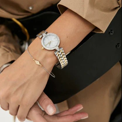 Just Cavalli Women's Silver & Gold Watch, White Dial | Jc1l159m0085 by i-watch