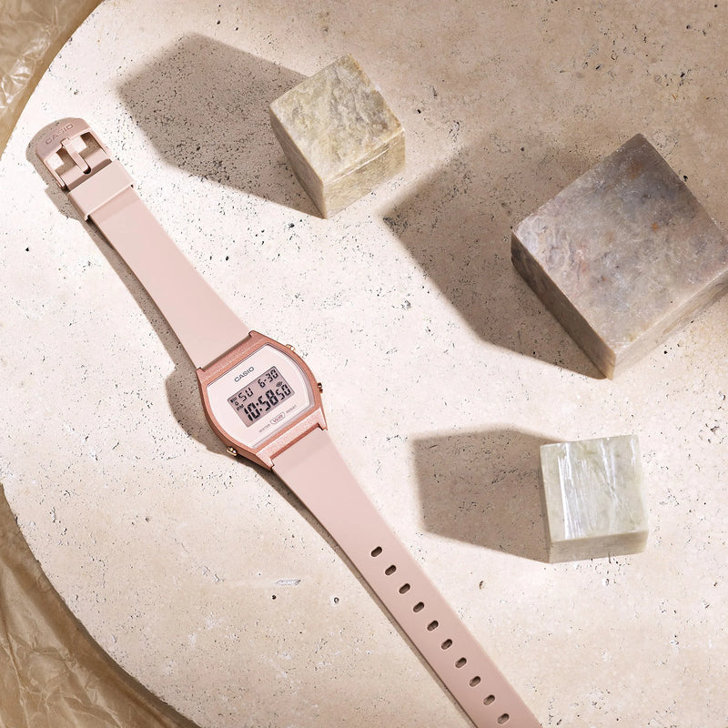 Lw-204-4aef Women's Rose Gold Resin Watch, Pink Dial | Lw-204-4aef by i-watch