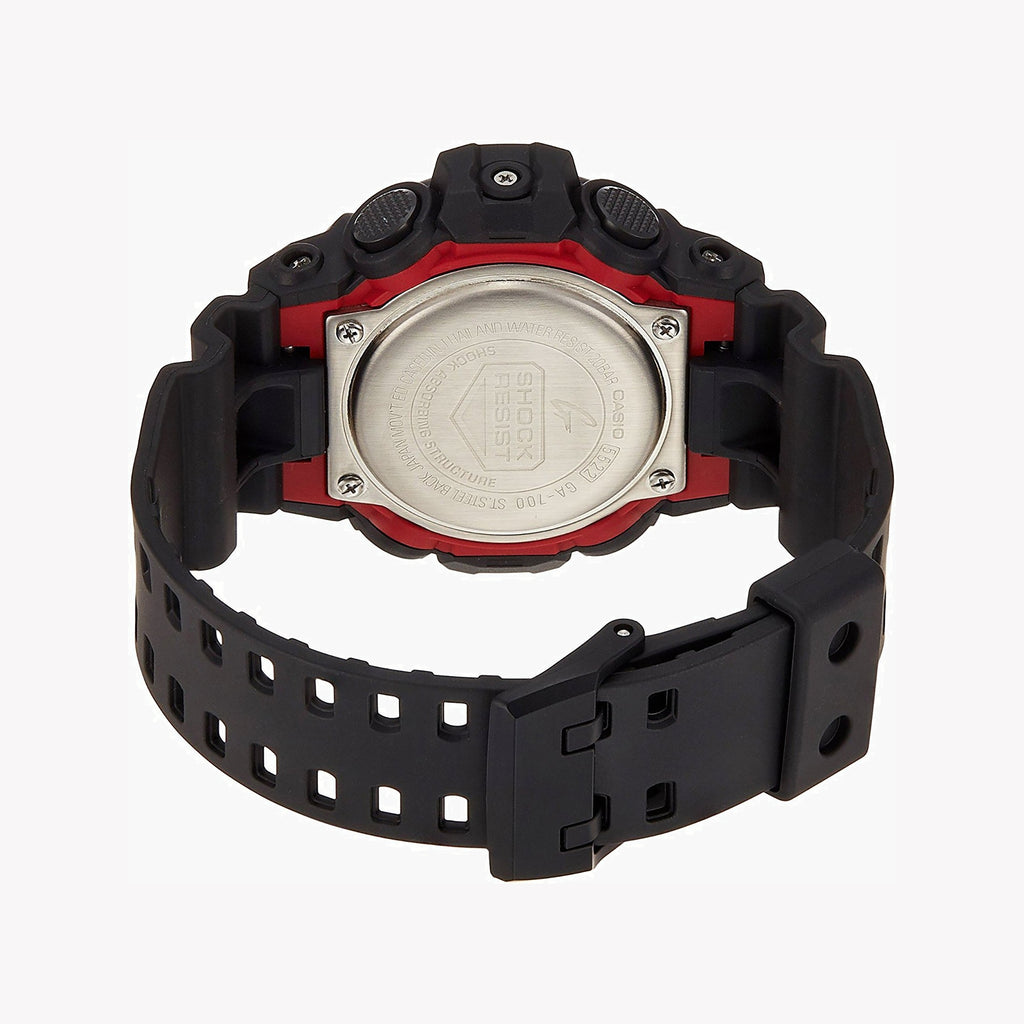 CASIO G-SHOCK GA-700-1A - BOLD ADVENTURER UNISEX WATCH with black resin band and striking digital display-i-Watch-3