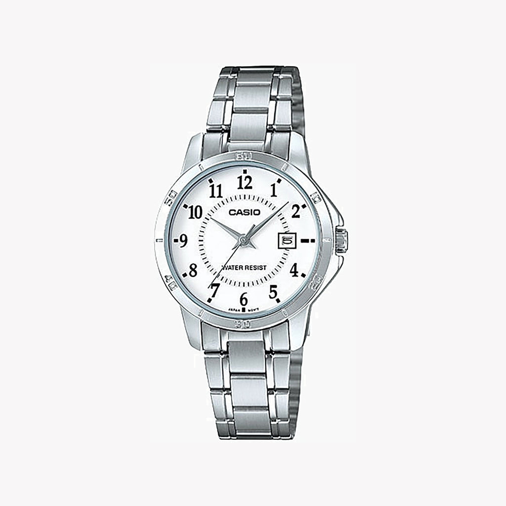 CASIO Women's Watch with Silver Stainless Steel Case and Silver Stainless Steel Band-i-Watch-4