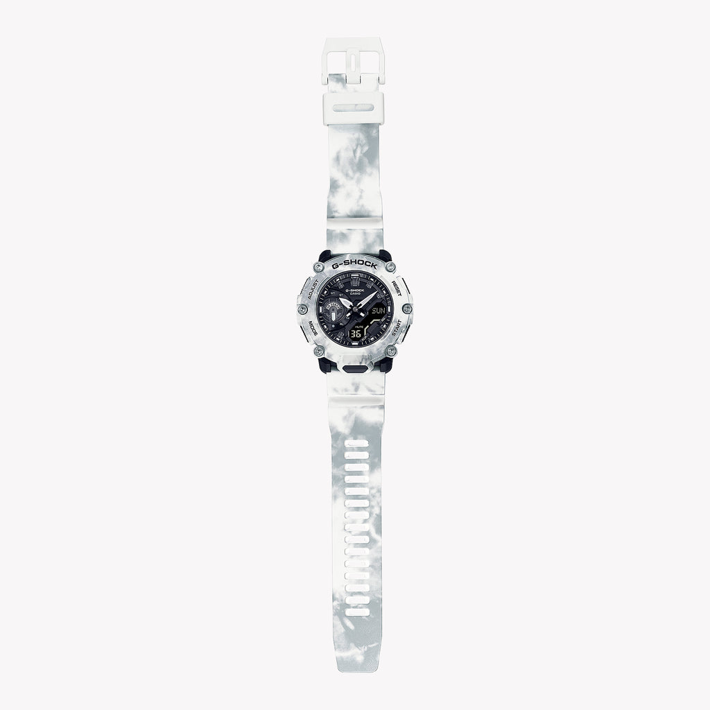 CASIO G-SHOCK GA-2200GC-7ADR - SPORTY ELEGANCE MEN'S WATCH with White Resin Band & Vibrant Digital Dial-i-Watch-6