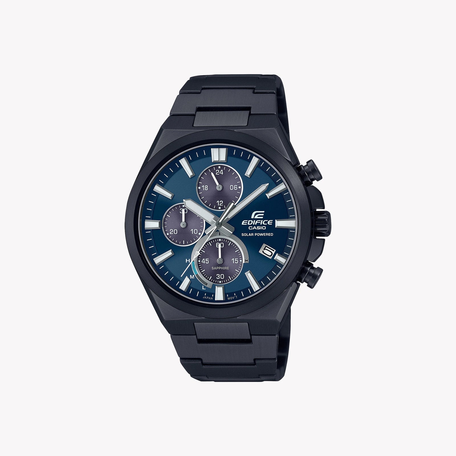 Edifice Men's Black Stainless Steel, Blue Dial | Efs-S630dc-2avuef by i-watch