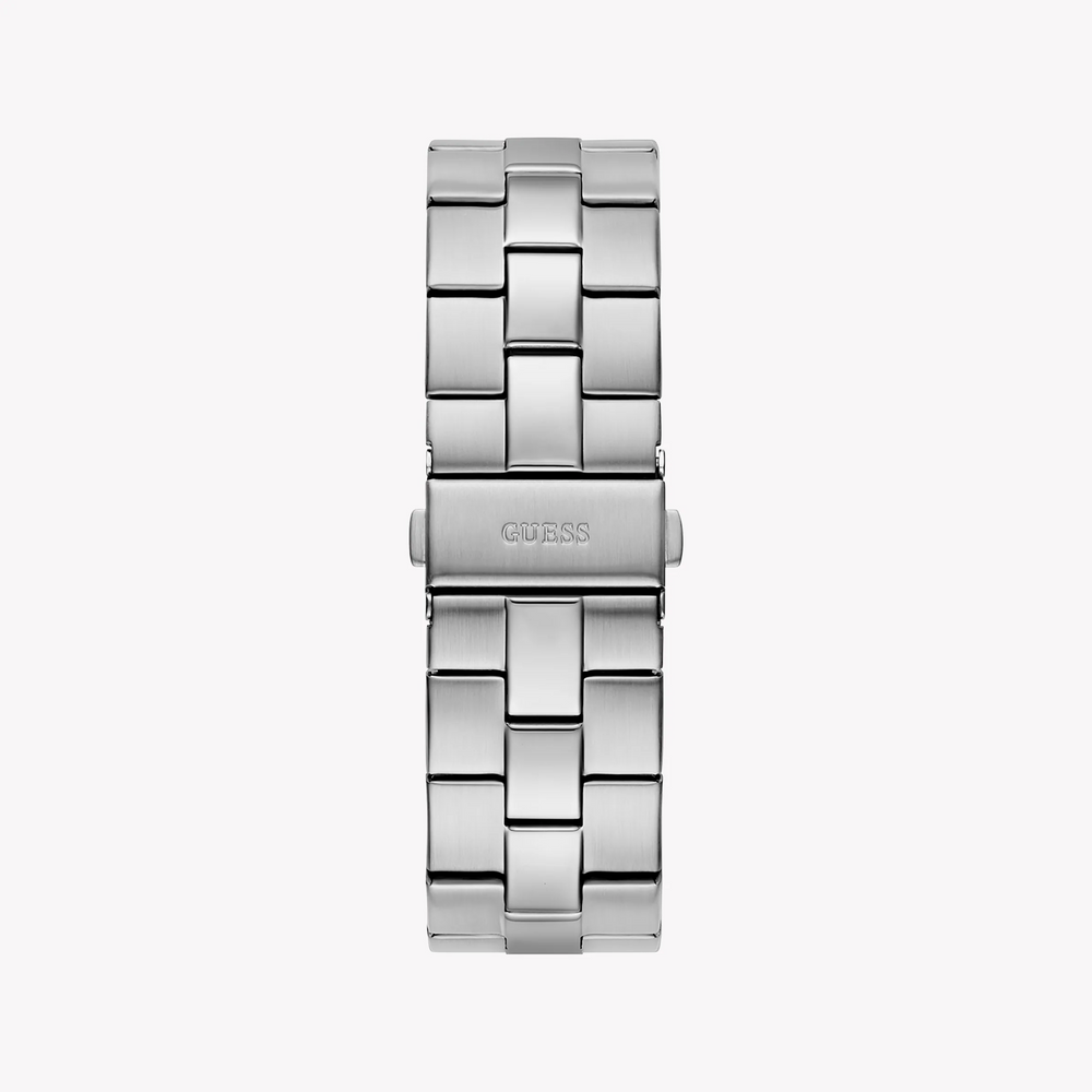 Guess Men's Silver Watch, Blue Dial | Gw0849g1 by i-watch