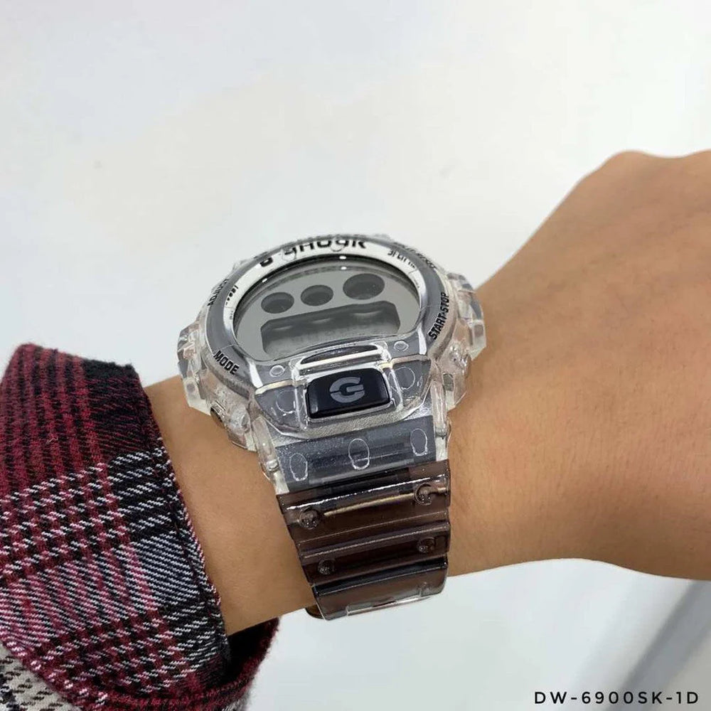 G-Shock Men's Silver Resin Watch, Digital Dial | Dw-6900sk-1dr by i-watch