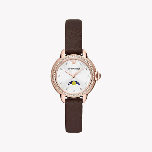 Emporio Armani Women's Rose Gold Watch, White Dial | Ar11568 by i-watch