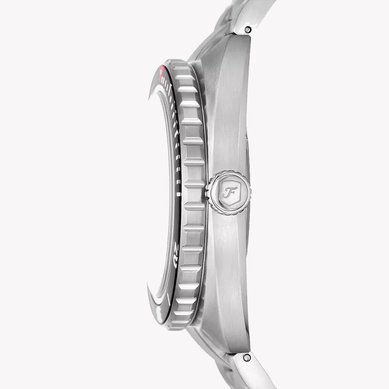 Fossil Men's Silver Stainless Steel Watch, White Dial | Fs6063 by i-watch