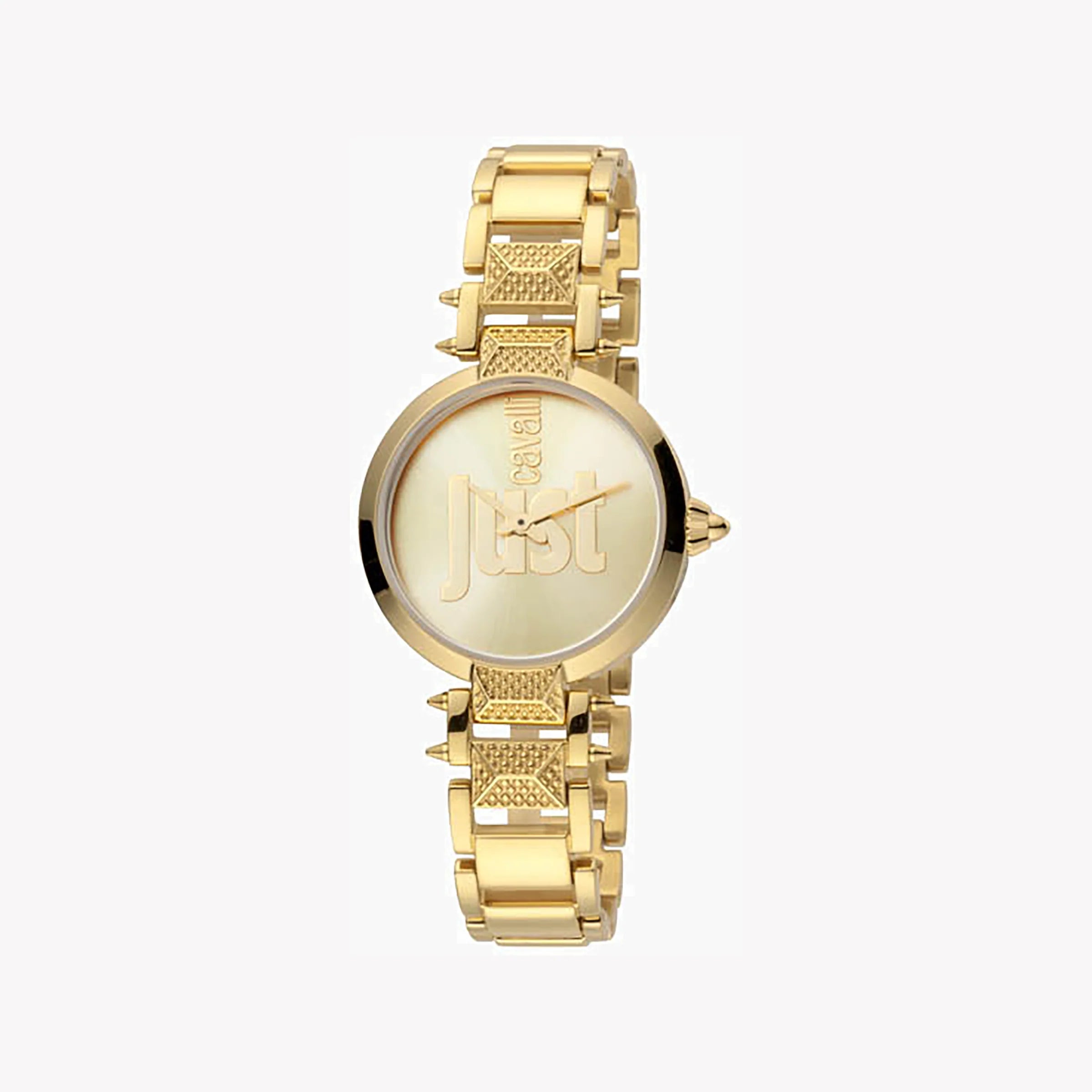 JUST CAVALLI Women's Watch with Gold Stainless Steel Case and Gold Stainless Steel Band