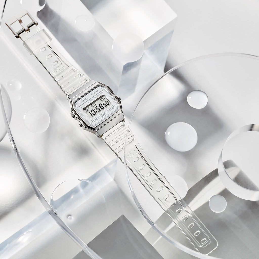 CASIO F-91WS-7DF ADVENTURE READY - STYLISH WOMEN'S WHITE RESIN WATCH-i-Watch-5