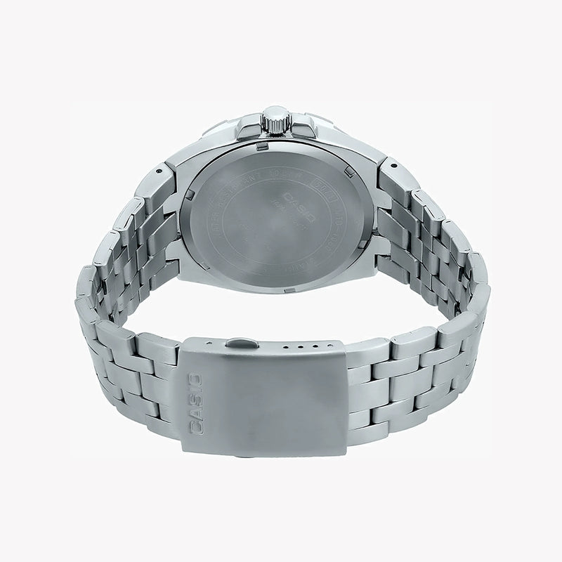 Casio Mtd-1060d-7avdf - Sporty Sophistication Unisex Analog Watch In Silver Stainless Steel by i-watch