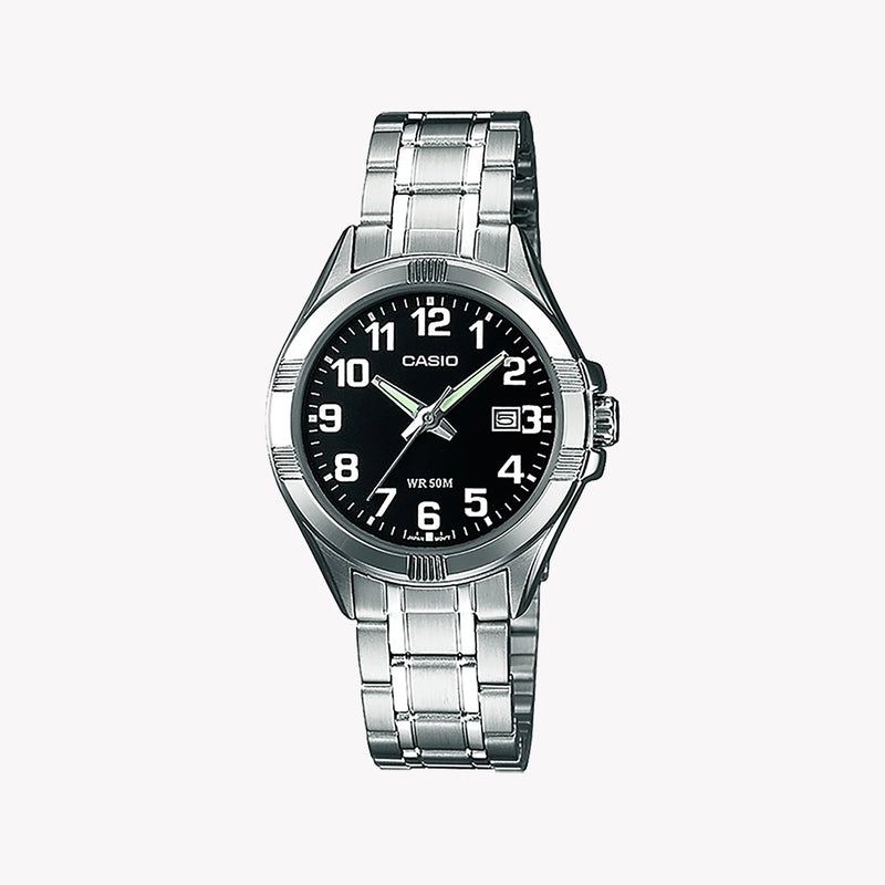 Casio Women's Silver Metal Watch, Silver Dial | Ltp-1308d-1bvdf by i-watch