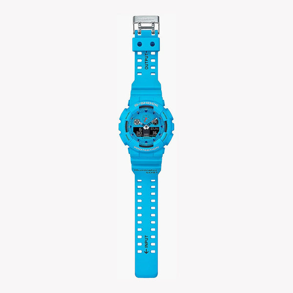 G-Shock Ga-100rs-2adr - Bold Adventure Unisex Watch With Vibrant Blue Resin Band & Rugged Digital Features by i-watch