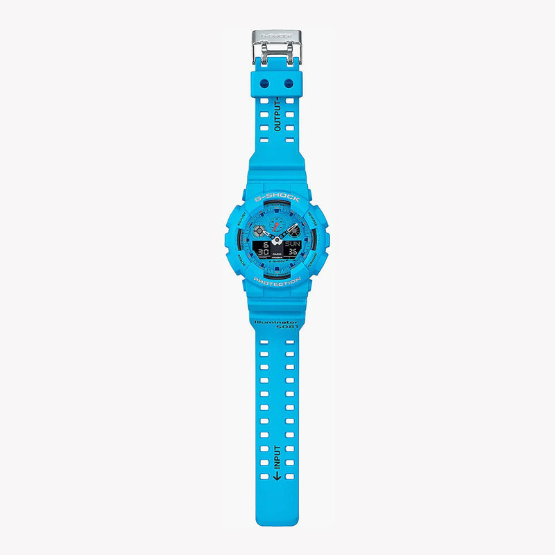 G-Shock Ga-100rs-2adr - Bold Adventure Unisex Watch With Vibrant Blue Resin Band & Rugged Digital Features by i-watch