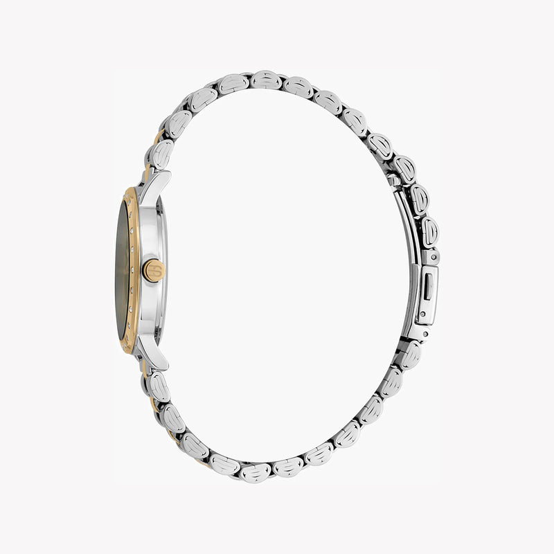 Esprit Women's Silver & Gold Watch, Black Dial | Es1l182m0045 by i-watch