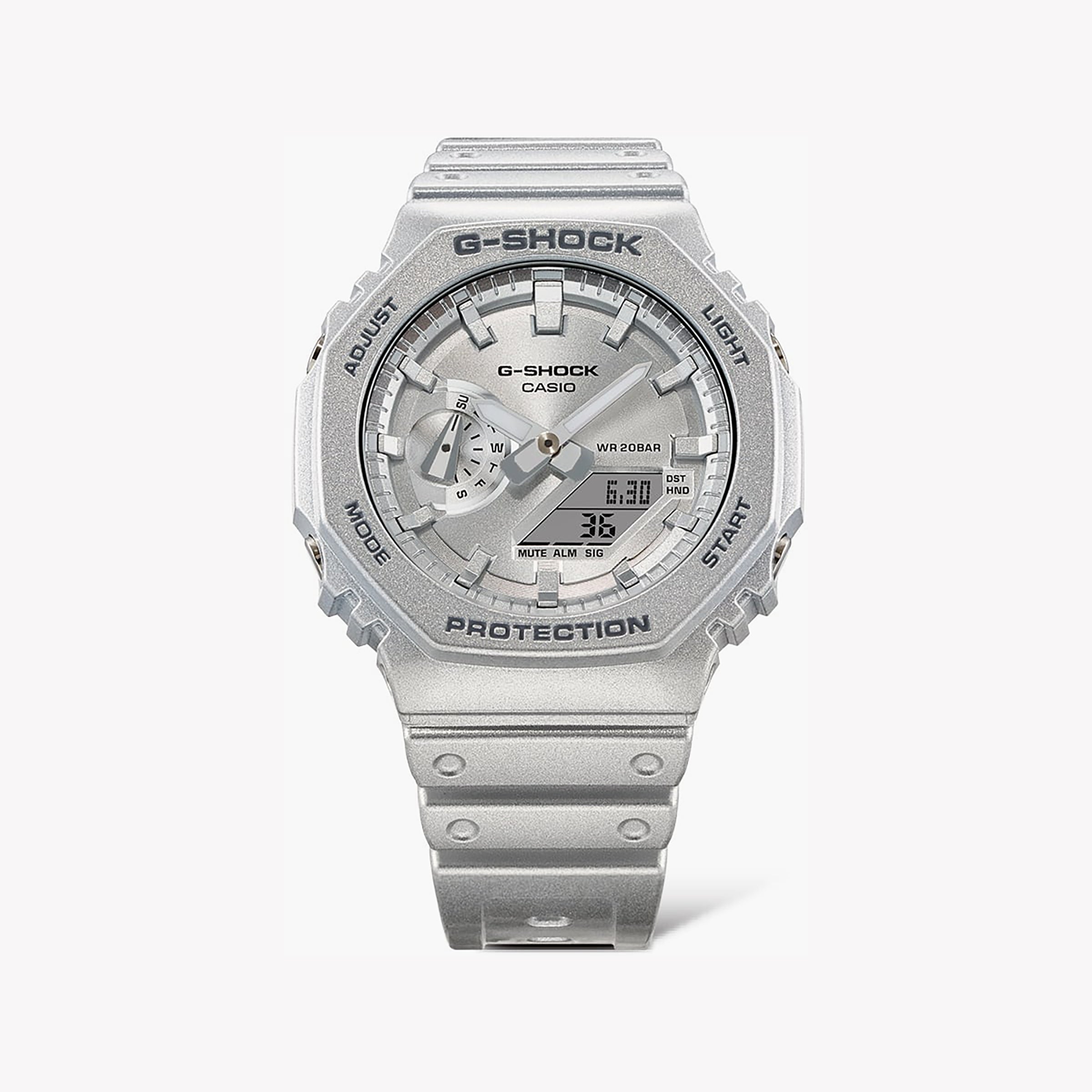 CASIO G-SHOCK GA-2100FF-8ADR - SPORTY METALLIC SILVER UNISEX TIMEPIECE