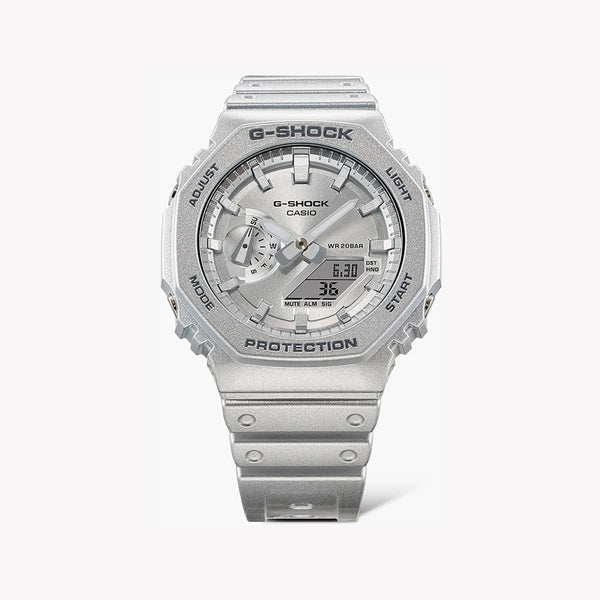 G-Shock Men's Silver Resin Watch, Sporty Style | Ga-2100ff-8adr by i-watch