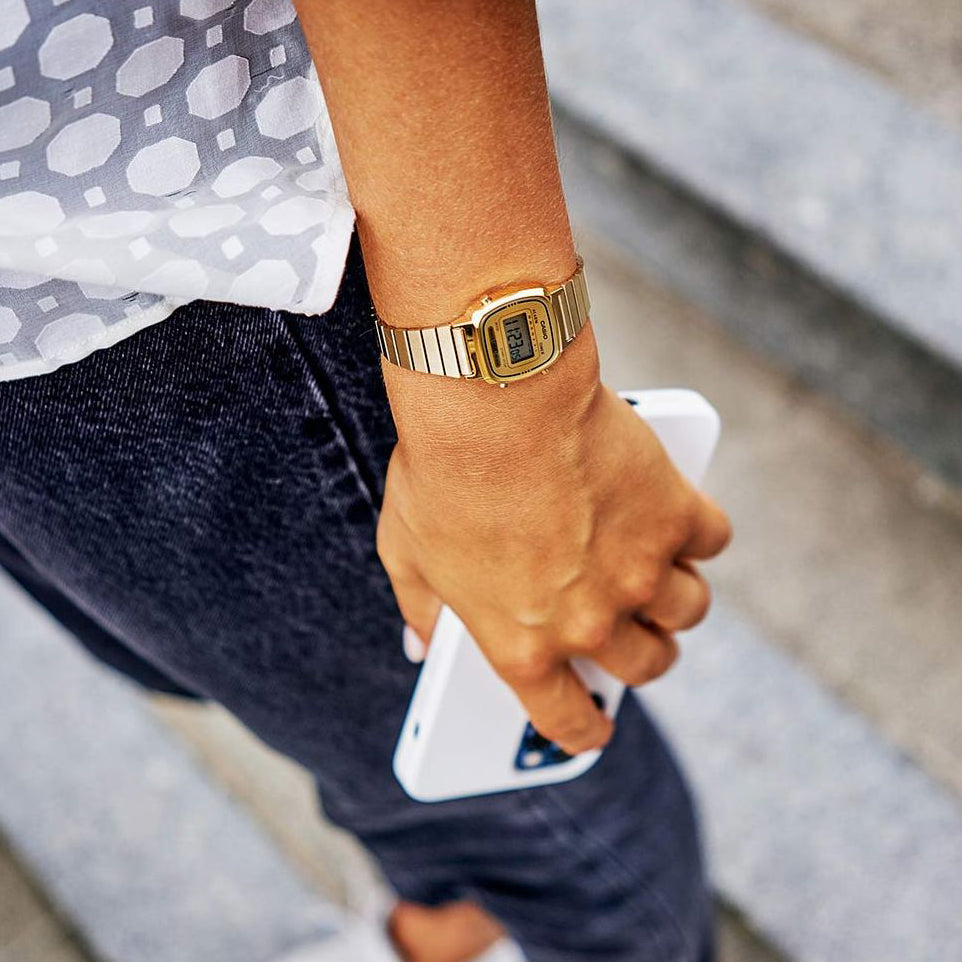 CASIO LA670WEGA-9EF ELEGANT CHARM - GOLDEN GLAM DIGITAL WATCH for Women with Resin Band-i-Watch-3