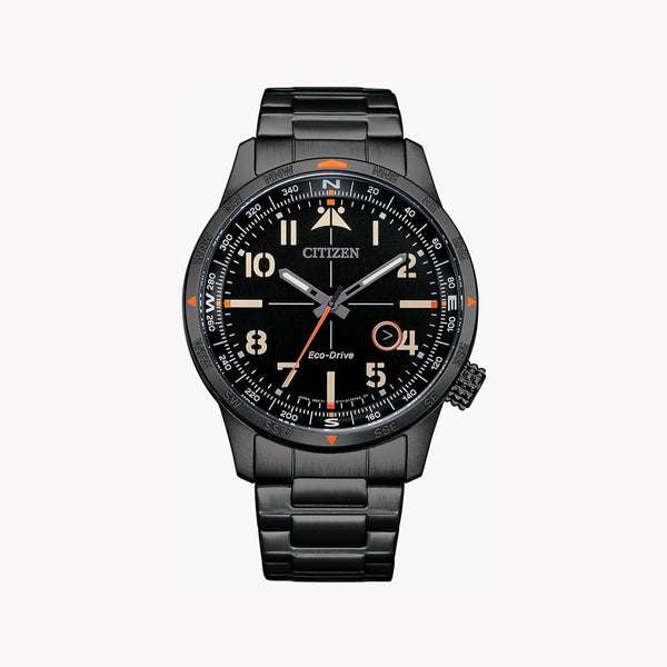 CITIZEN BM7555-83E BOLD PERFORMANCE - MEN'S BLACK STAINLESS STEEL WATCH WITH POWERFUL STYLE