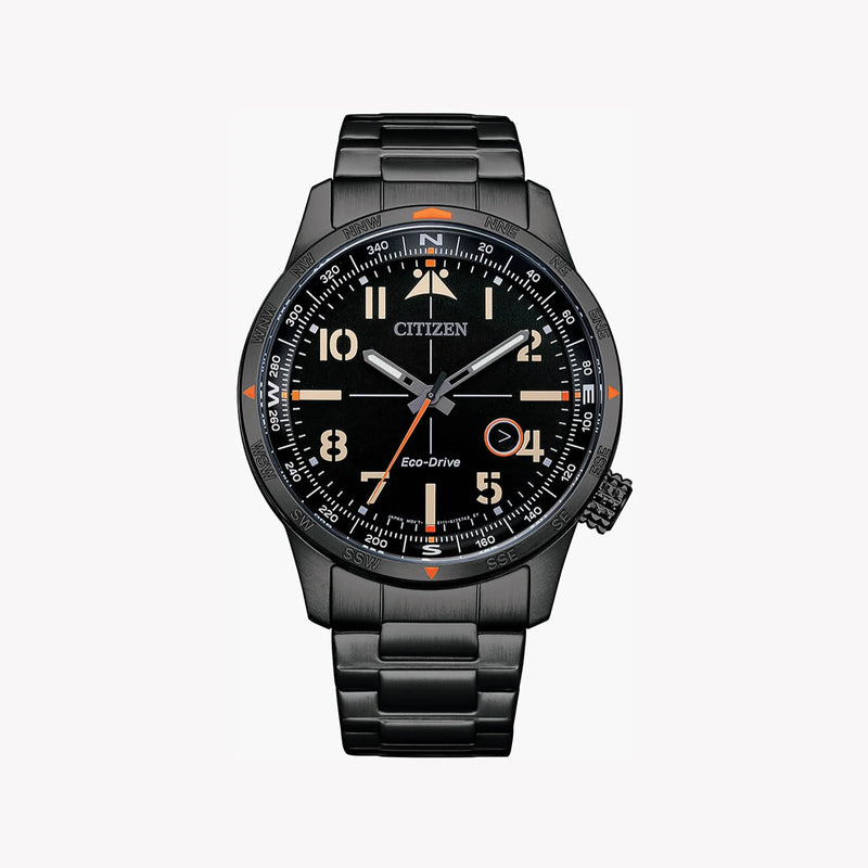 Citizen Men's Black Stainless Steel Watch, Black Dial | Bm7555-83e by i-watch