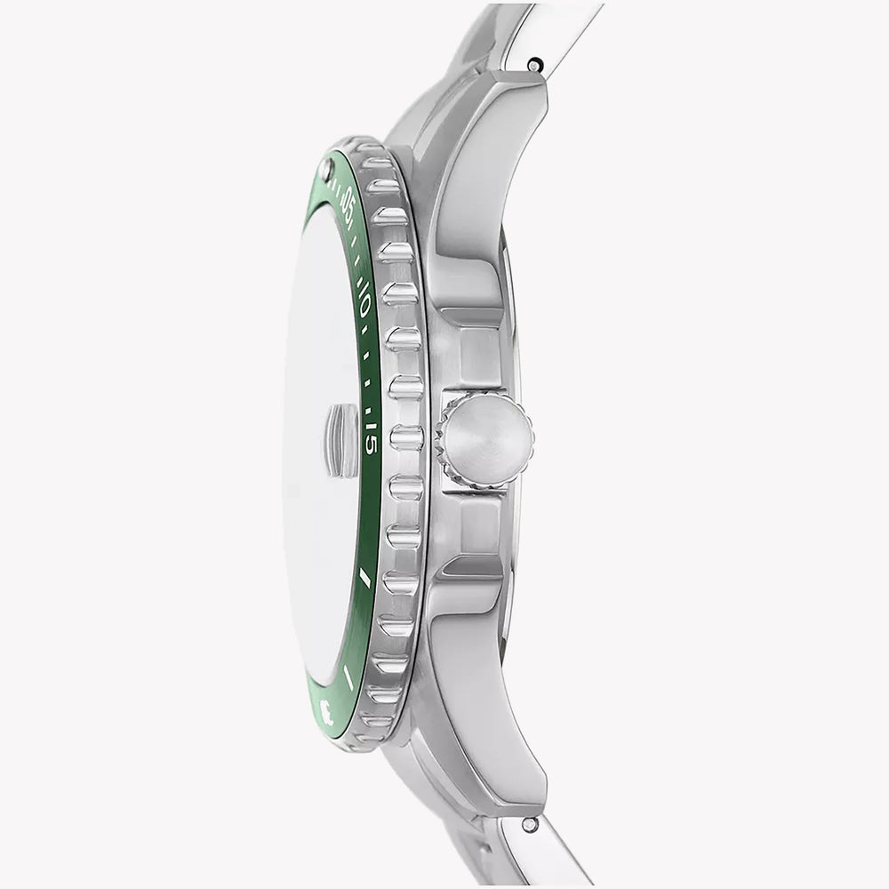 Fossil Men's Silver Watch, Green Dial | Fs6033 by i-watch