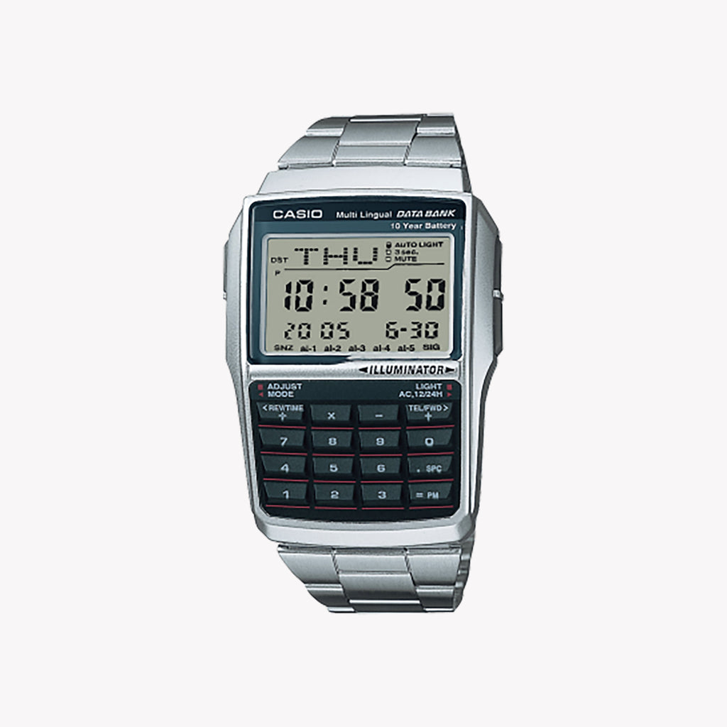 DBC-32D-1ADF - ELEGANTLY FUNCTIONAL MEN'S WATCH WITH STAINLESS STEEL BRACELET & DIGITAL MOVEMENT
