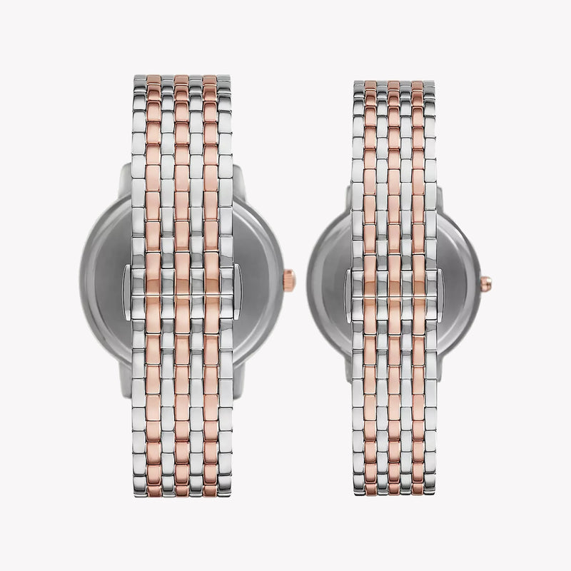 Emporio Armani Women's Silver/Gold Watch, White Dial | Ar90008 by i-watch