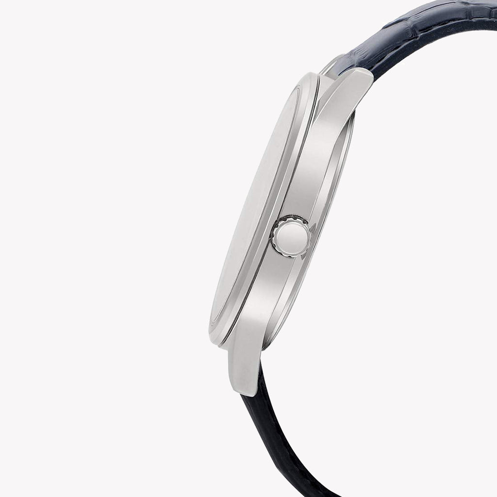 CASIO MTP-SW340L-7AVDF - SPORTY ELEGANCE WITH LEATHER COMFORT Men's Watch in Silver & Black-i-Watch-3