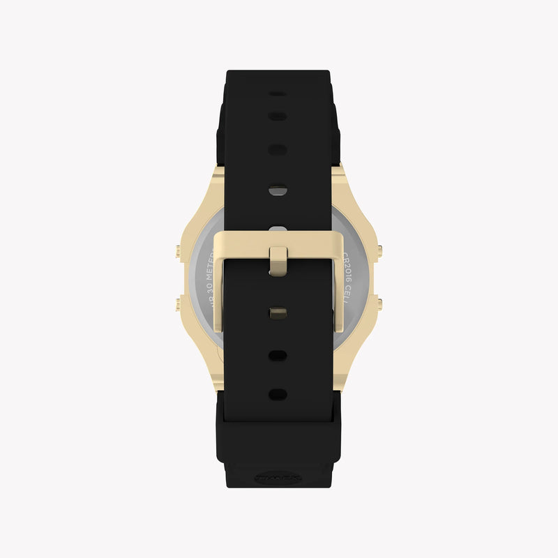 Timex Unisex Gold Tone Resin Strap, Black Lens | T80 by i-watch