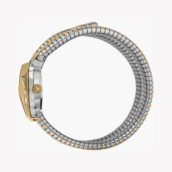 Just Cavalli Women's Silver & Gold Watch, Silver Dial | Jc1l073m0045