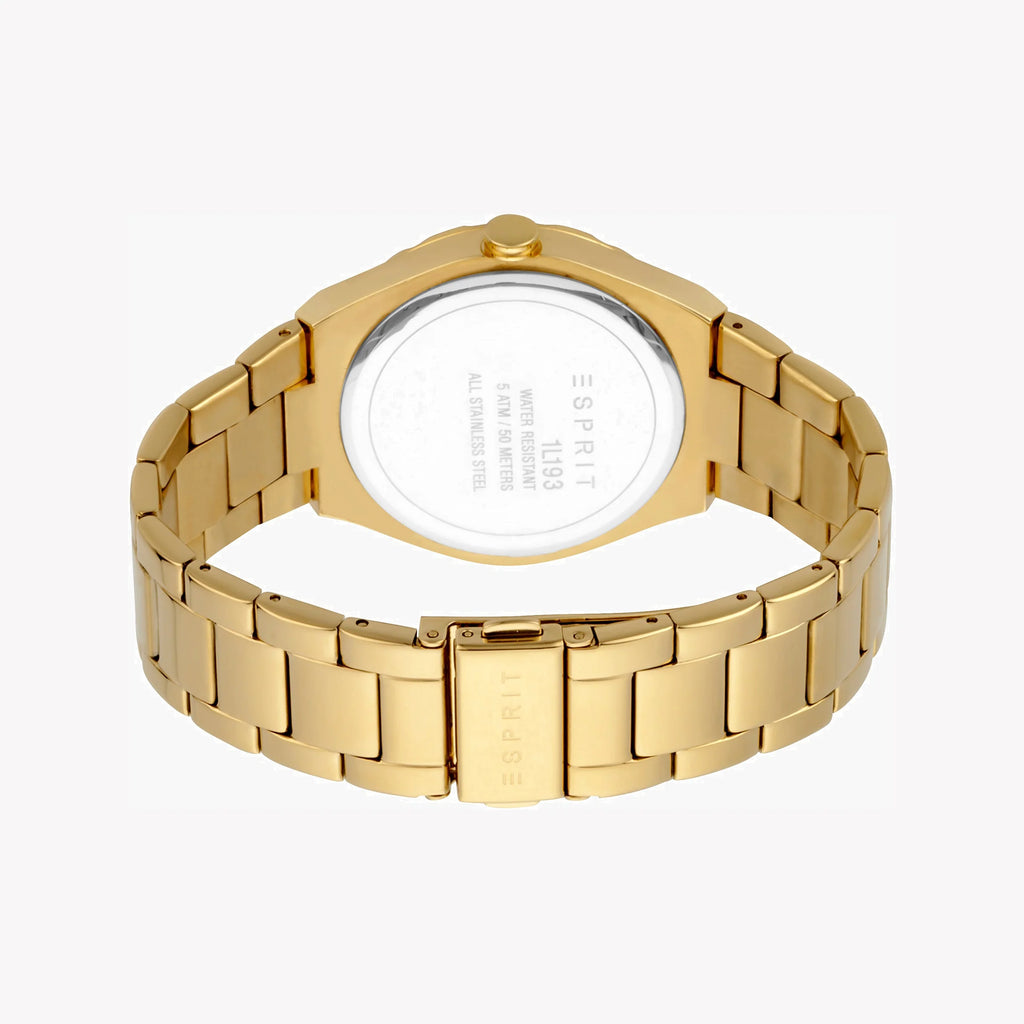 ESPRIT Women's Watch with Gold Stainless Steel Case and Gold Stainless Steel Band-i-Watch-3