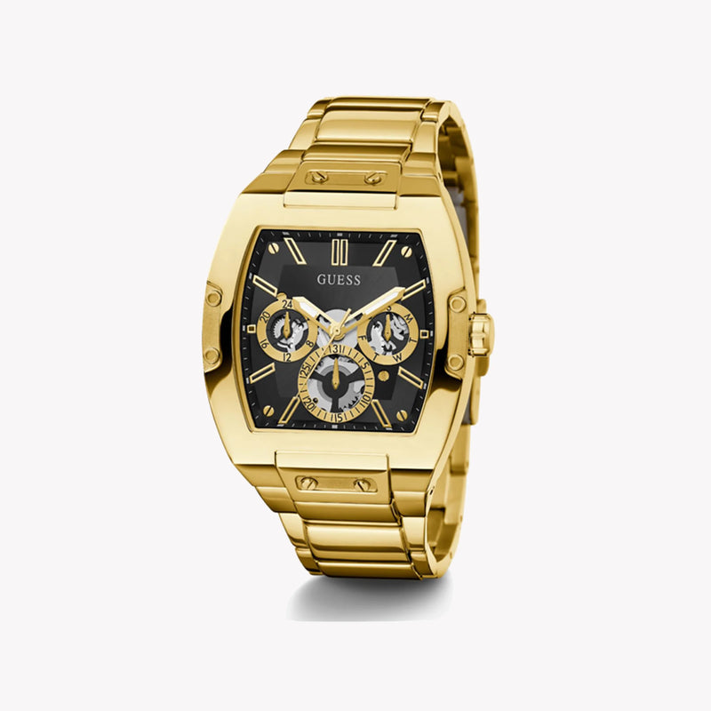 Guess Men's Gold Watch, Black Dial | Gw0456g1 by i-watch