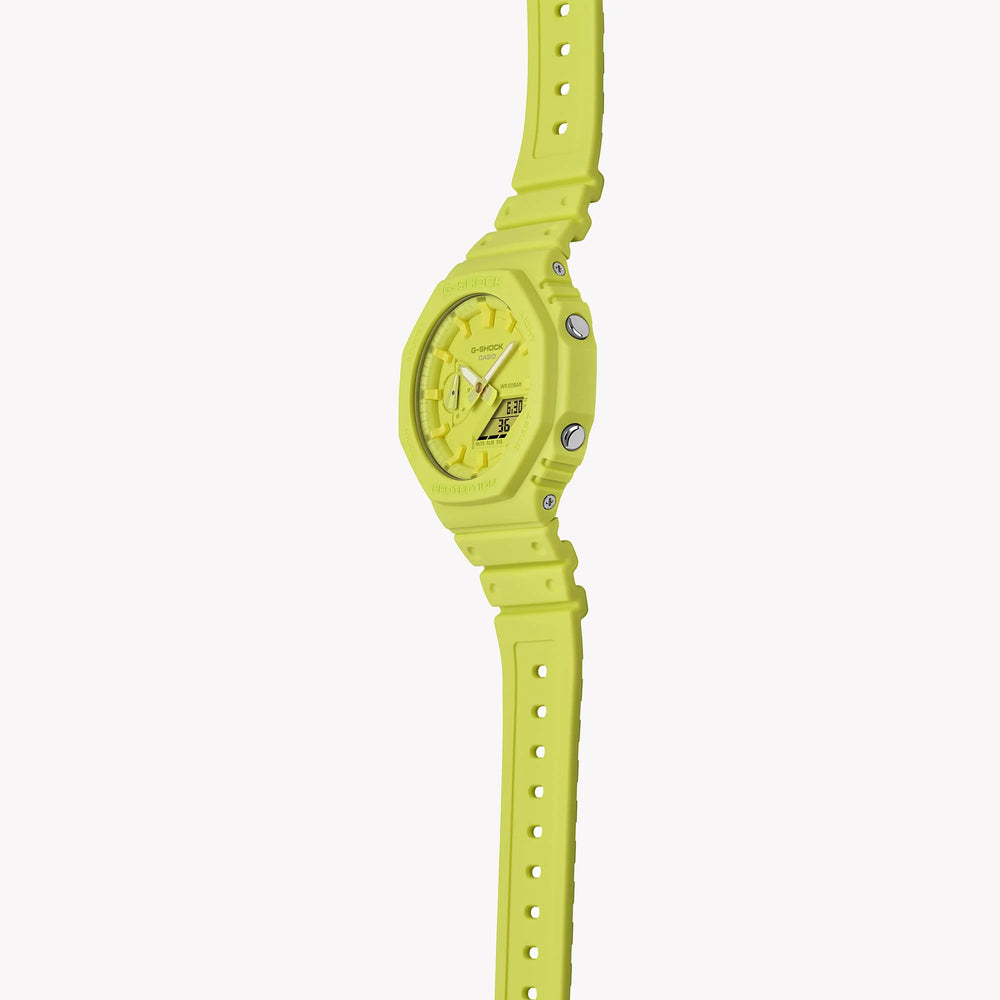 G-Shock Men's Yellow Resin Watch, Bright And Bold | Ga-2100-9a9dr by i-watch