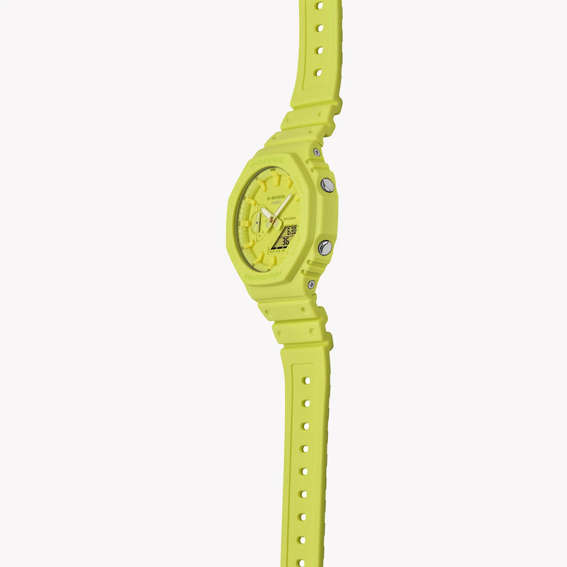 G-Shock Men's Yellow Resin Watch, Bright And Bold | Ga-2100-9a9dr by i-watch