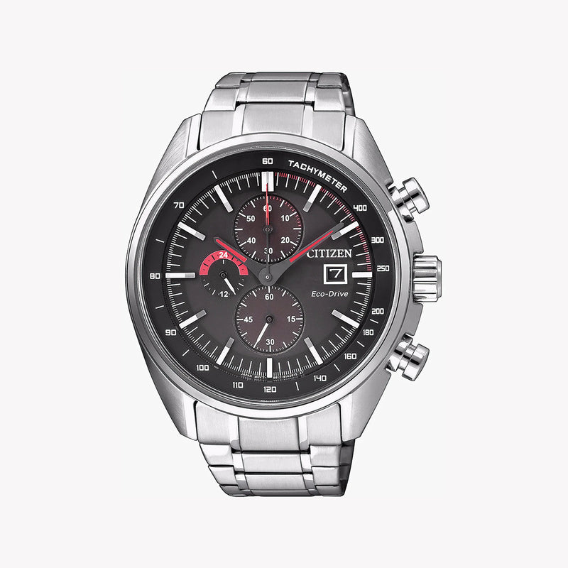 Citizen Eco-Drive Ca0590-58e - Modern Mastermind Chronograph Men's Watch With Silver Stainless Steel And Black Dial by i-watch
