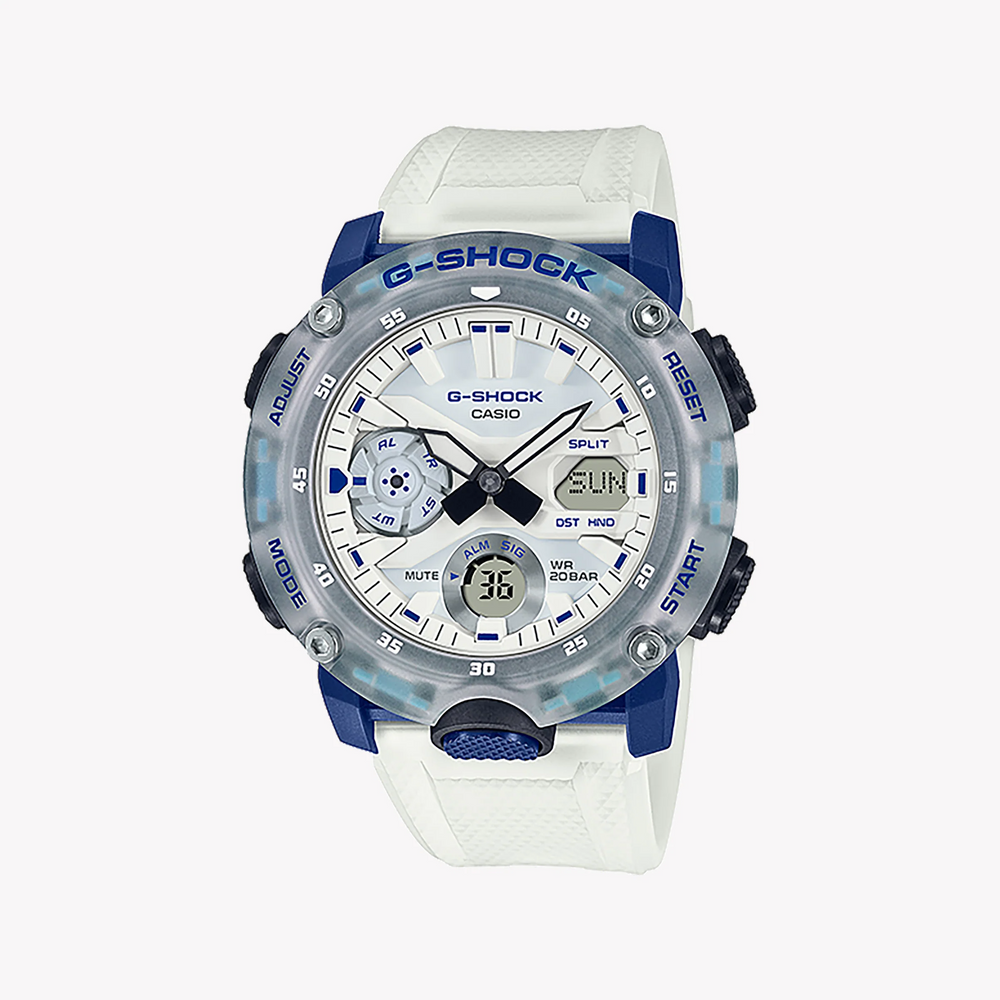 Casio G-Shock Ga-2000hc-7adr - Elegant Adventurer Men's Watch With Sleek White Resin Band & Versatile Features by i-watch
