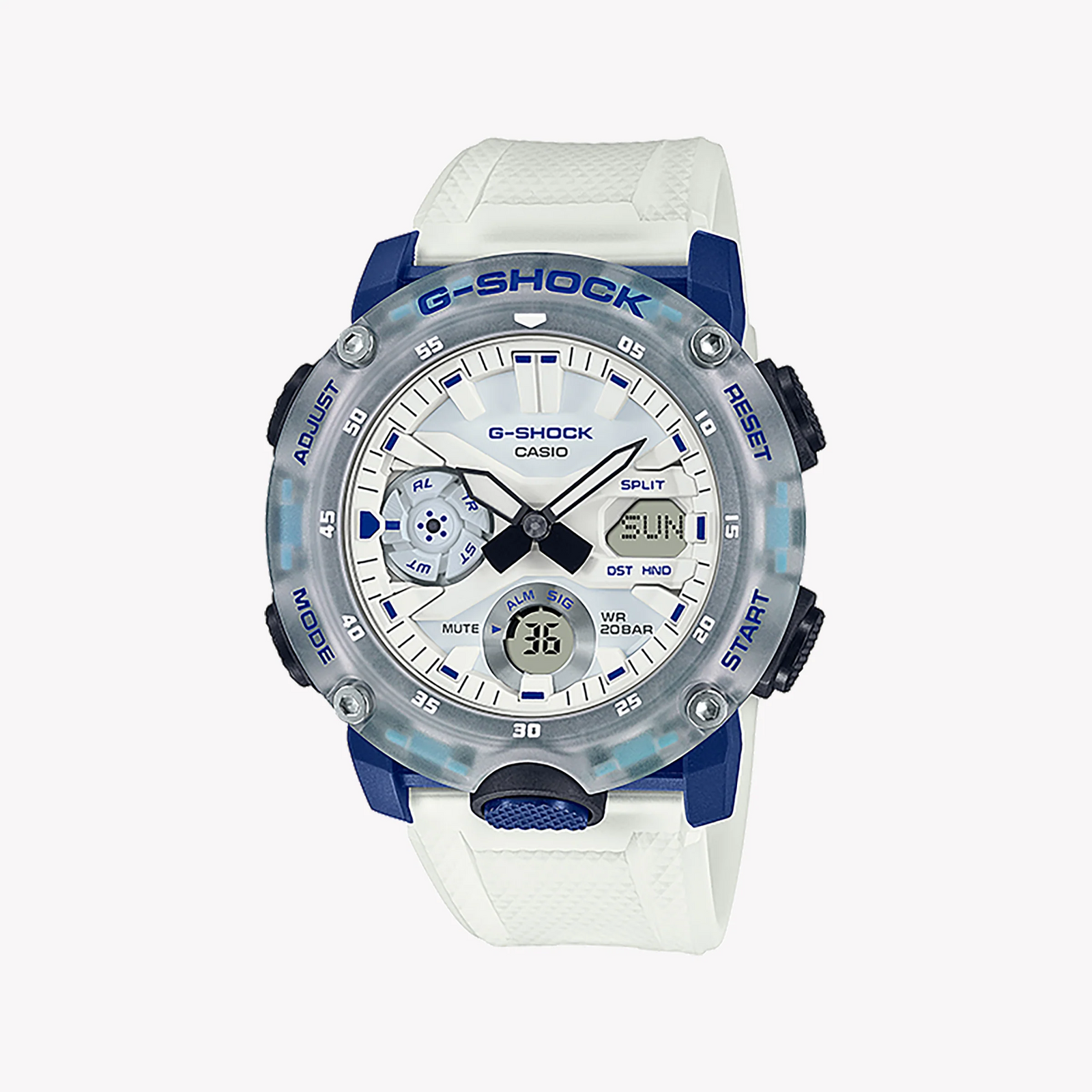 Casio G-Shock Ga-2000hc-7adr - Elegant Adventurer Men's Watch With Sleek White Resin Band & Versatile Features by i-watch