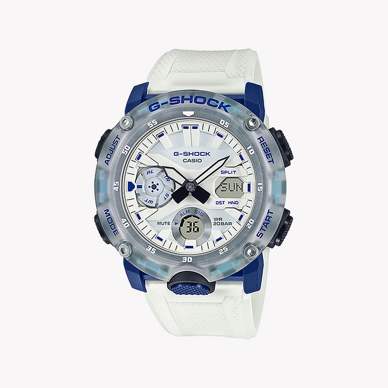 Casio G-Shock Ga-2000hc-7adr - Elegant Adventurer Men's Watch With Sleek White Resin Band & Versatile Features by i-watch