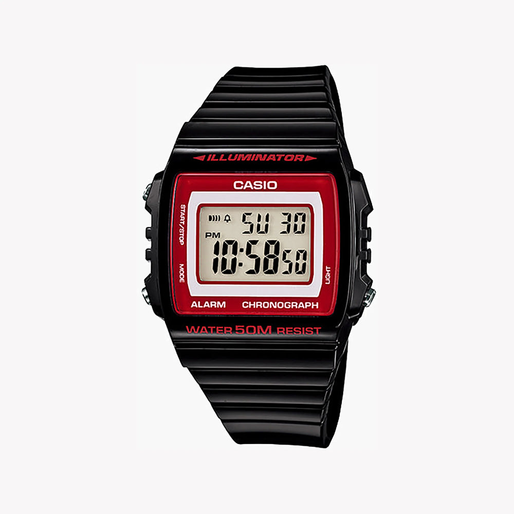 Casio W-215h-1a2vdf - Sporty Sophistication Men's Watch With Black Resin Band And Digital Display by i-watch