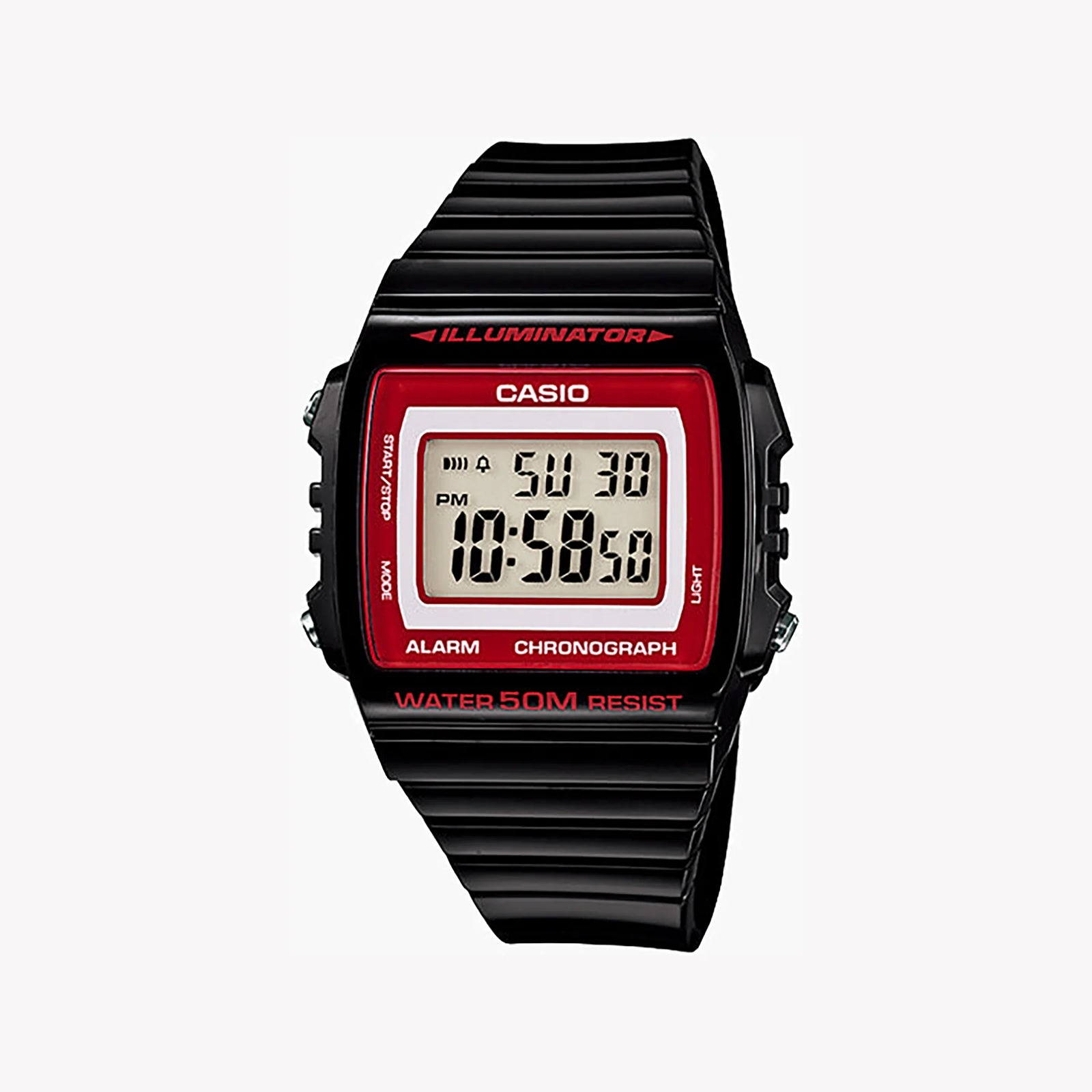 Casio W-215h-1a2vdf - Sporty Sophistication Men's Watch With Black Resin Band And Digital Display by i-watch